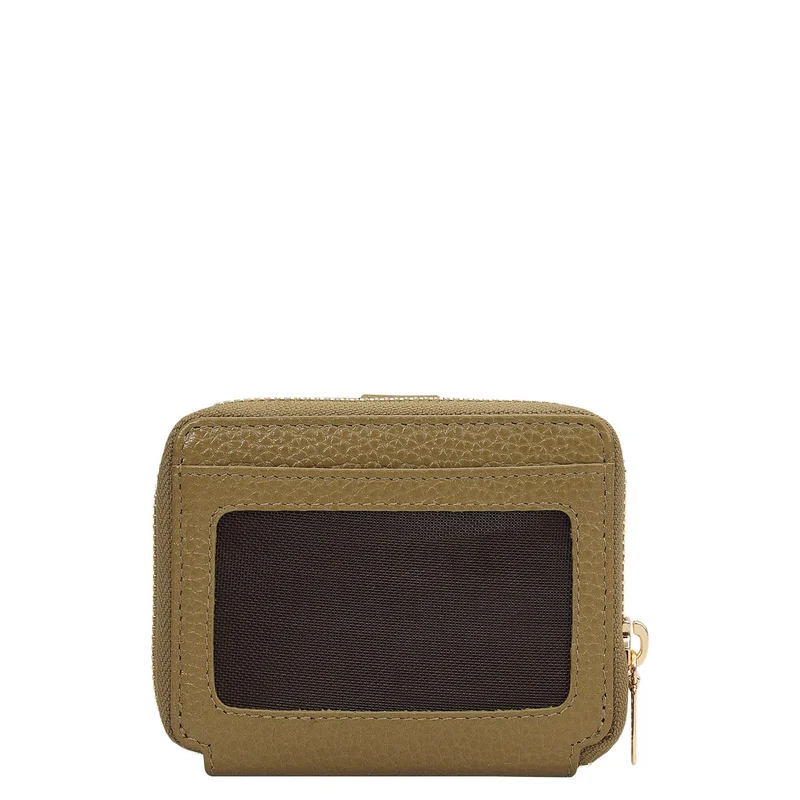 Da Milano Lime Wax Leather Ladies Wallet - Lime for Women | Best Price UAE